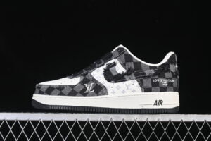 Nike Air Force 1'07 Low LV Collaboration White Black Air Force 1 Low Top Casual Skate Shoes YF9511-817
