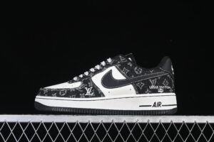 Nike Air Force 1'07 Low LV Collaboration White Black Air Force 1 Low Top Casual Skate Shoes NH0601-579