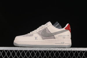 Nike Air Force 1'07 Low LV Collaboration Cream Grey Air Force 1 Low Top Casual Skate Shoes XX3168-130