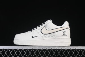 Nike Air Force 1'07 Low LV Collaboration Cream White Black Air Force 1 Low Top Casual Skate Shoes CS5288-035