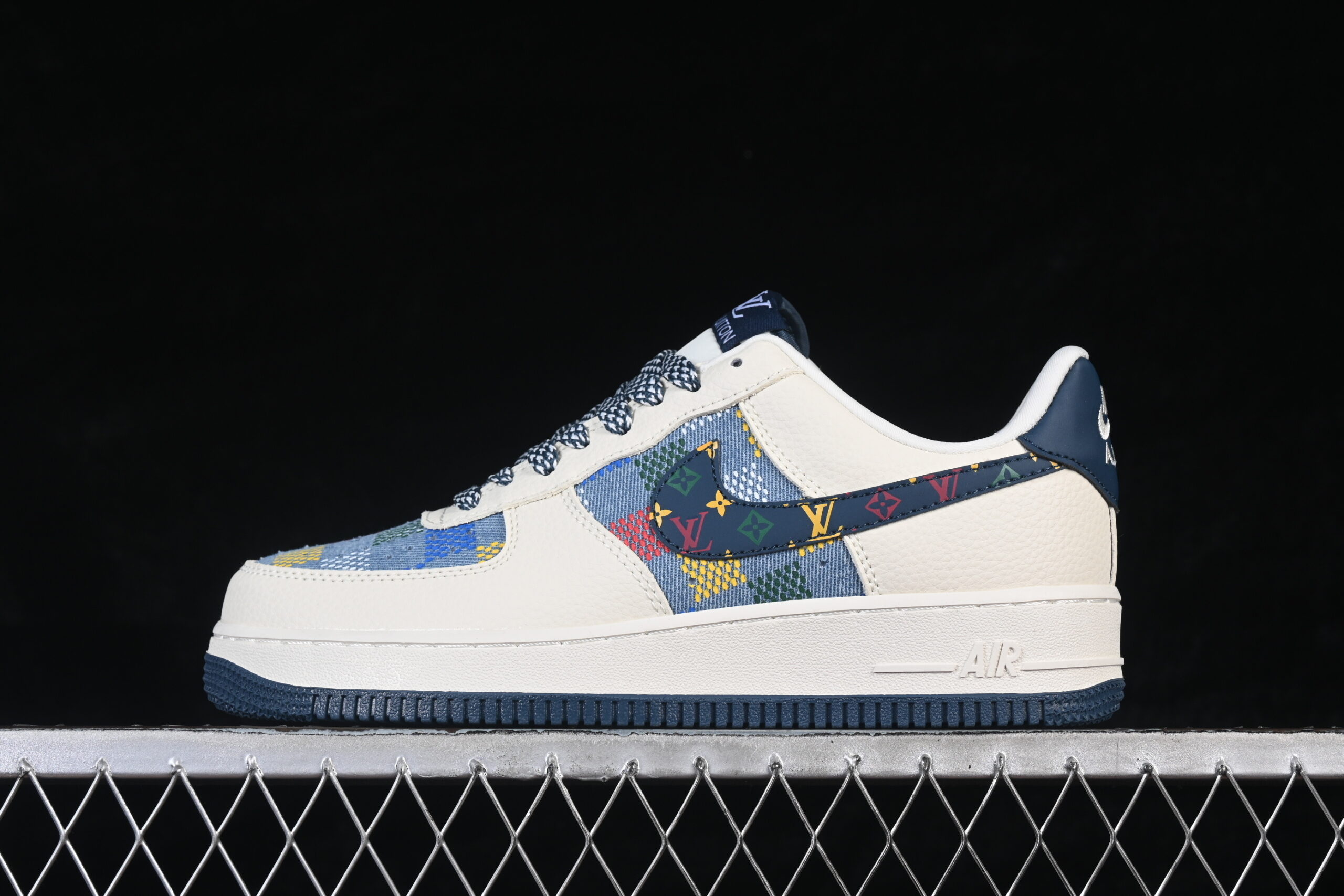 Nike Air Force 1'07 Low LV Collaboration Cream Blue Air Force 1 Low Top Casual Skate Shoes LD1999-005