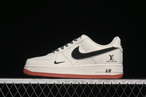 Nike Air Force 1'07 Low LV Collaboration Cream Black Air Force 1 Low Top Casual Skate Shoes CS5288-020