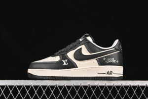 Nike Air Force 1'07 Low LV Collaboration Cream Black Air Force 1 Low Top Casual Skate Shoes HJ3188-006