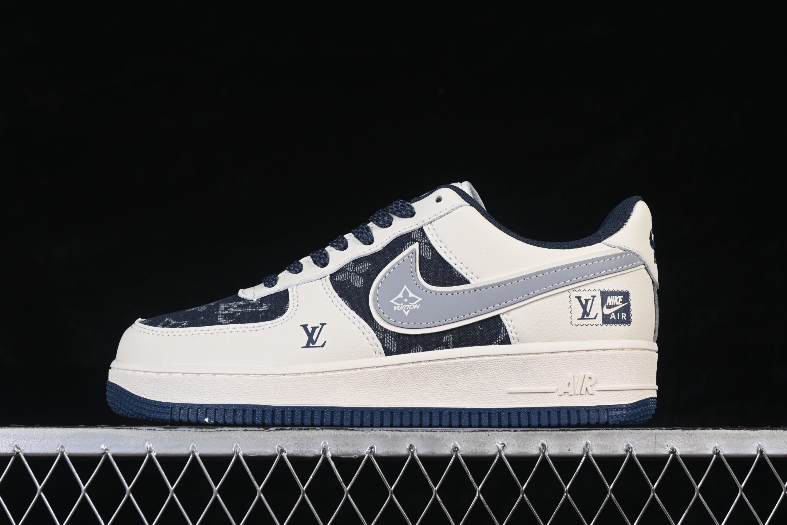 Nike Air Force 1'07 Low LV Collaboration Cream Black Air Force 1 Low Top Casual Skate Shoes XY2025-006