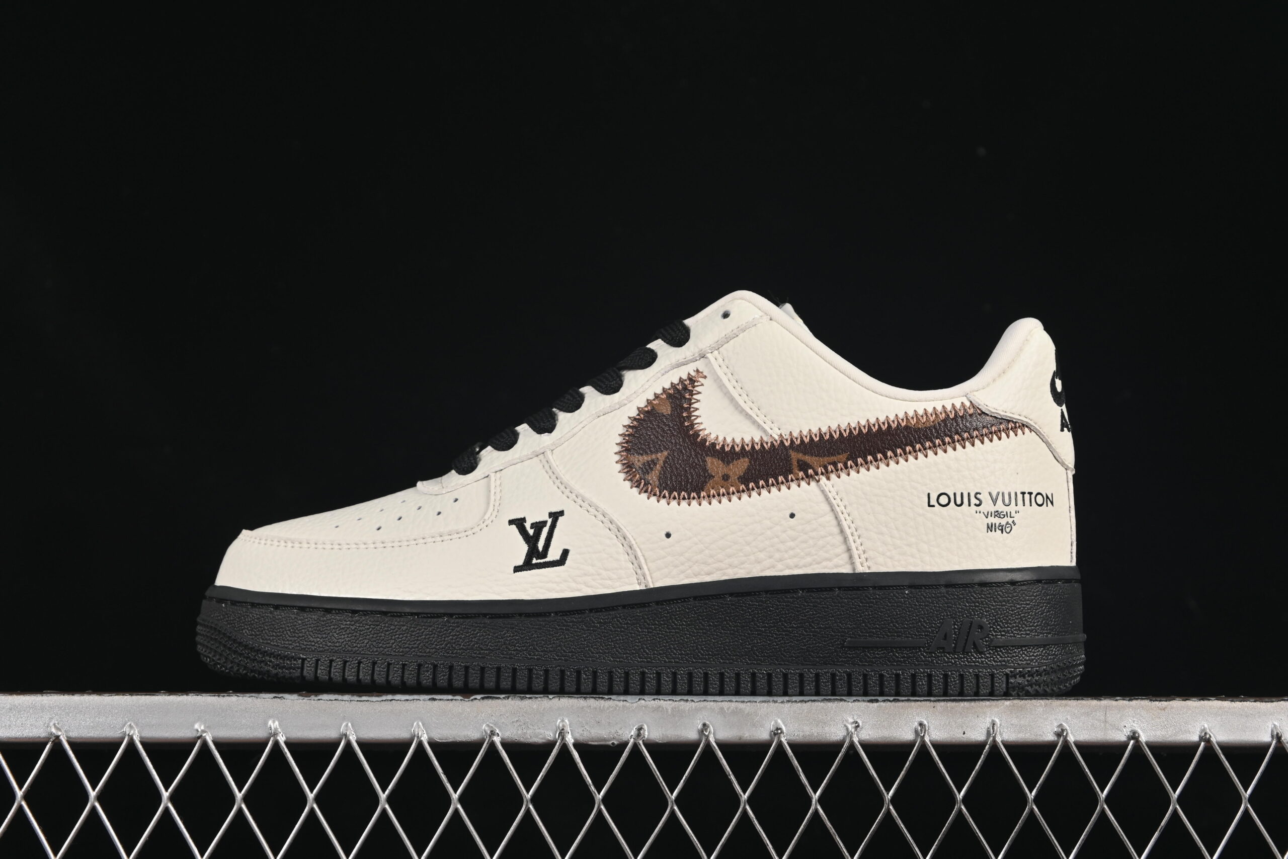 Nike Air Force 1'07 Low LV Collaboration White Brown Air Force 1 Casual Skate Shoes Custom SC0601-559