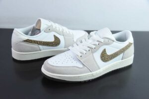 MAJC63404232 Nike Air Jordan 1 GOLF Low Top Casual Skate Shoes Cream Grey DD9315-116