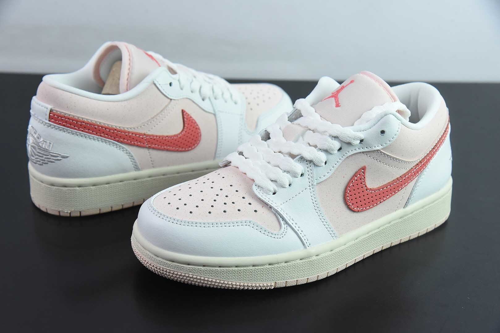 MAJH33823436 Nike Air Jordan 1 Strawberry Milkshake Pink White IB8156-133