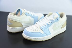 MAJO95074238 Nike Air Jordan 1 OGJordan 1 Cream White Brown Low Top Culture Basketball Shoes HQ4186-111