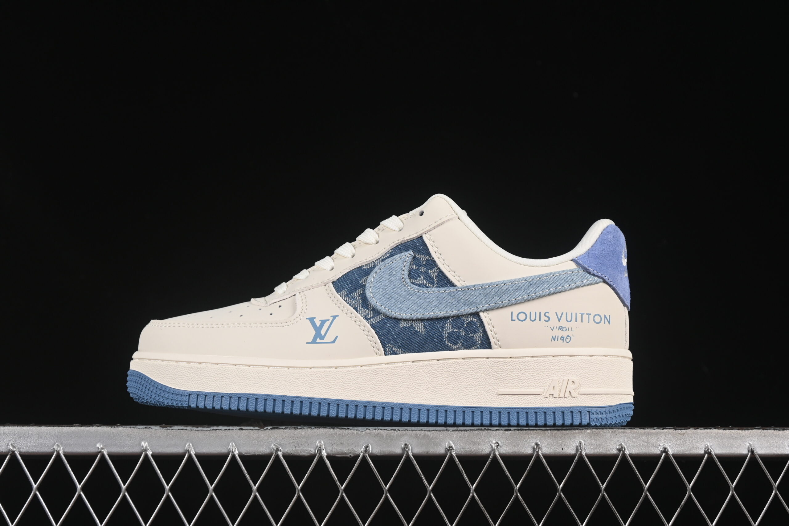 Nike Air Force 1'07 Low LV Collaboration Blue Air Force 1 Low Top Casual Skate Shoes DF0188-068