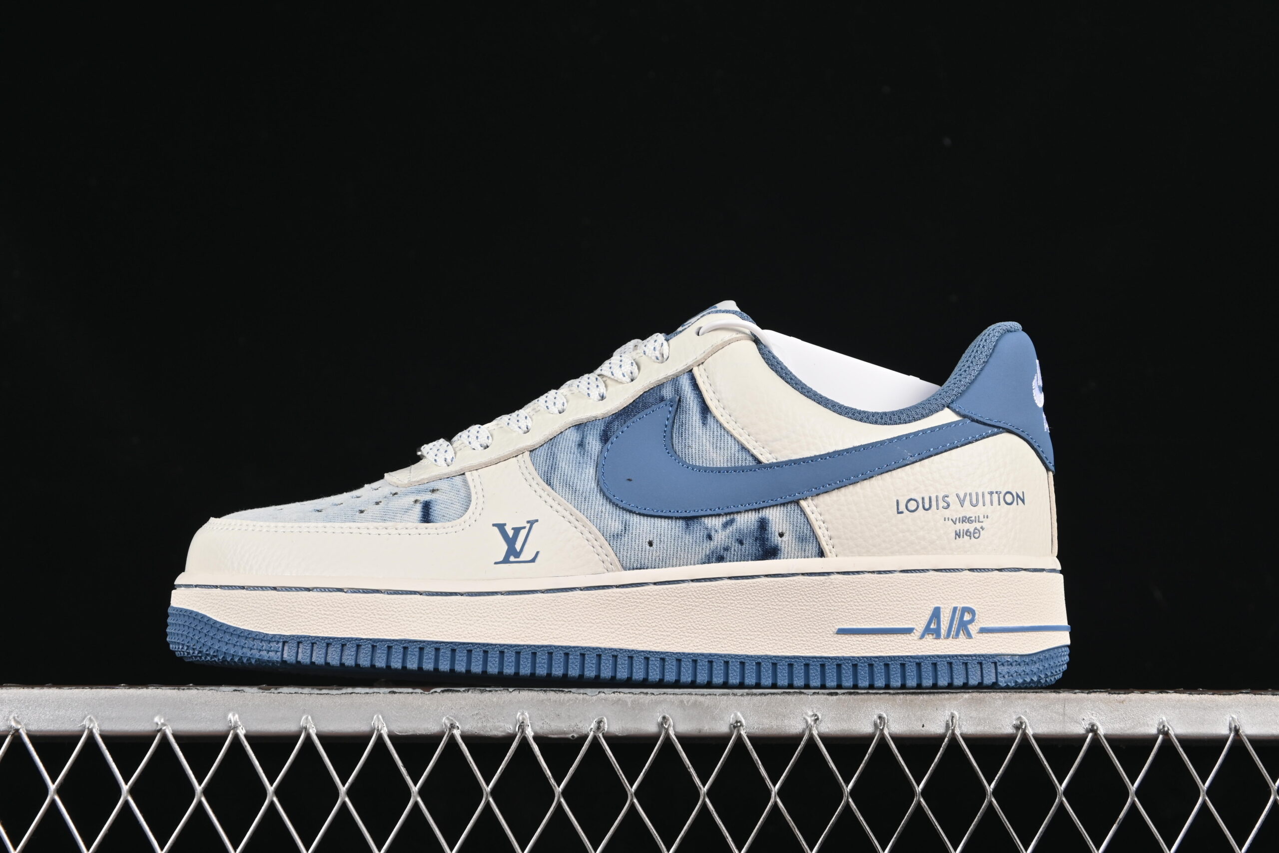 Nike Air Force 1'07 Low LV Collaboration Blue Air Force 1 Low Top Casual Skate Shoes LW9279-019