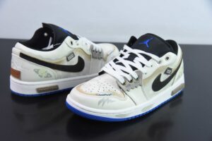 Custom NLE95718647 Nike Air Jordan 1 Low Top Series Colorway - 553558-140