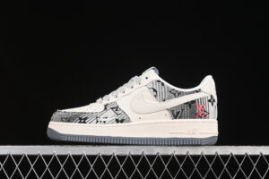 Nike Air Force 1'07 Low LV Collaboration Black Grey Air Force 1 Low Top Casual Skate Shoes XS1958-587