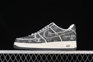 Nike Air Force 1'07 Low LV Collaboration Black Air Force 1 Low Top Casual Skate Shoes SC9207-530