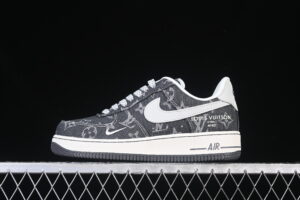 Nike Air Force 1'07 Low LV Collaboration Black Air Force 1 Low Top Casual Skate Shoes ZD1988-003