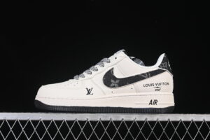 Nike Air Force 1'07 Low LV Collaboration Black Air Force 1 Low Top Casual Skate Shoes SM6668-108