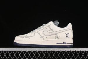 Nike Air Force 1'07 Low LV Collaboration Black Air Force 1 Low Top Casual Skate Shoes XX3168-160