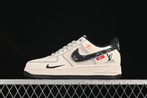 Nike Air Force 1'07 Low LV Collaboration Black Black Air Force 1 Low Top Casual Skate Shoes YX5066-347