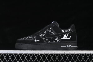 Nike Air Force 1'07 Low LV Collaboration Black Air Force 1 Low Top Casual Skate Shoes SS1979-001