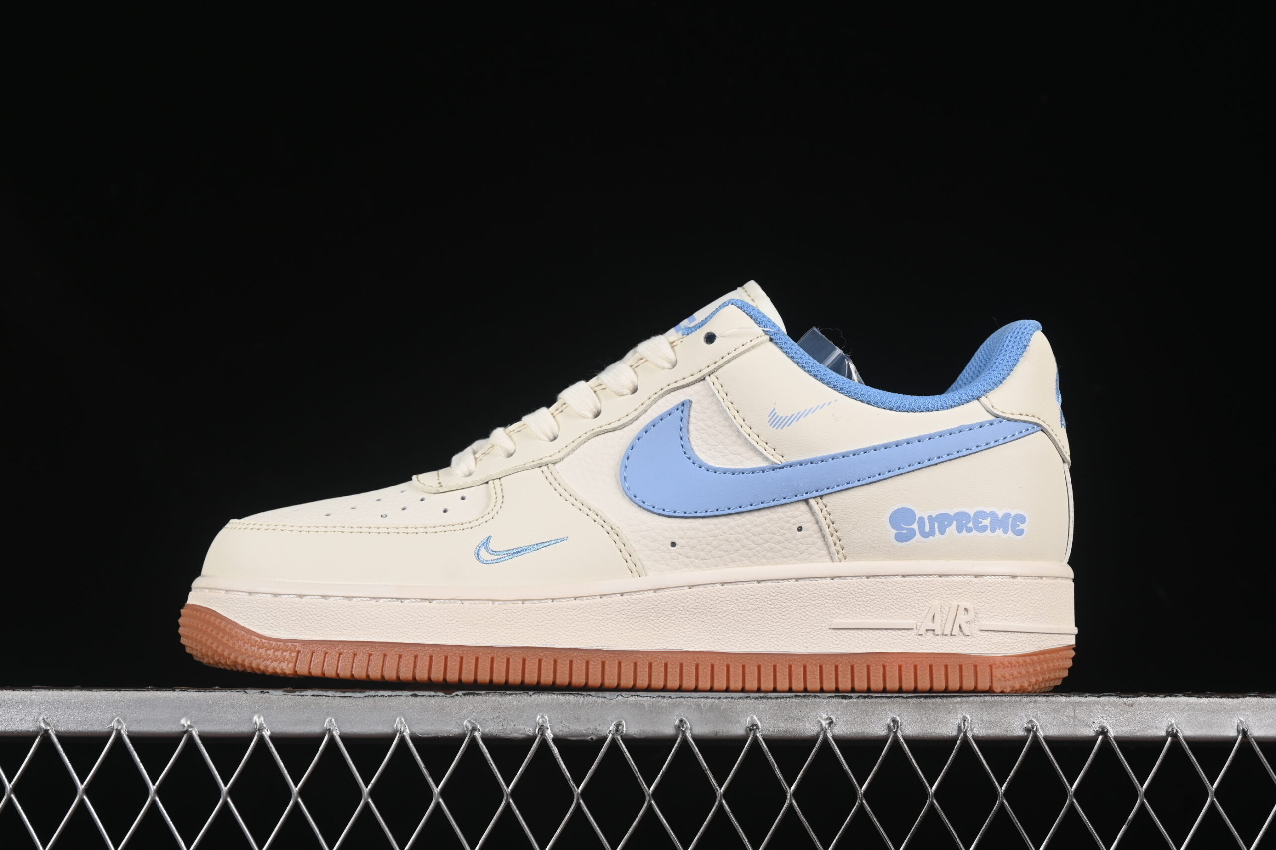 Nike Air Force 1'07 Low Supeme Collaboration Blue Air Force 1 Low Top Casual Skate Shoes XS1958-547