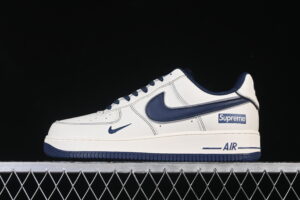 Nike Air Force 1'07 Low Supreme Collaboration Blue Air Force 1 Low Top Casual Skate Shoes DD1982-319