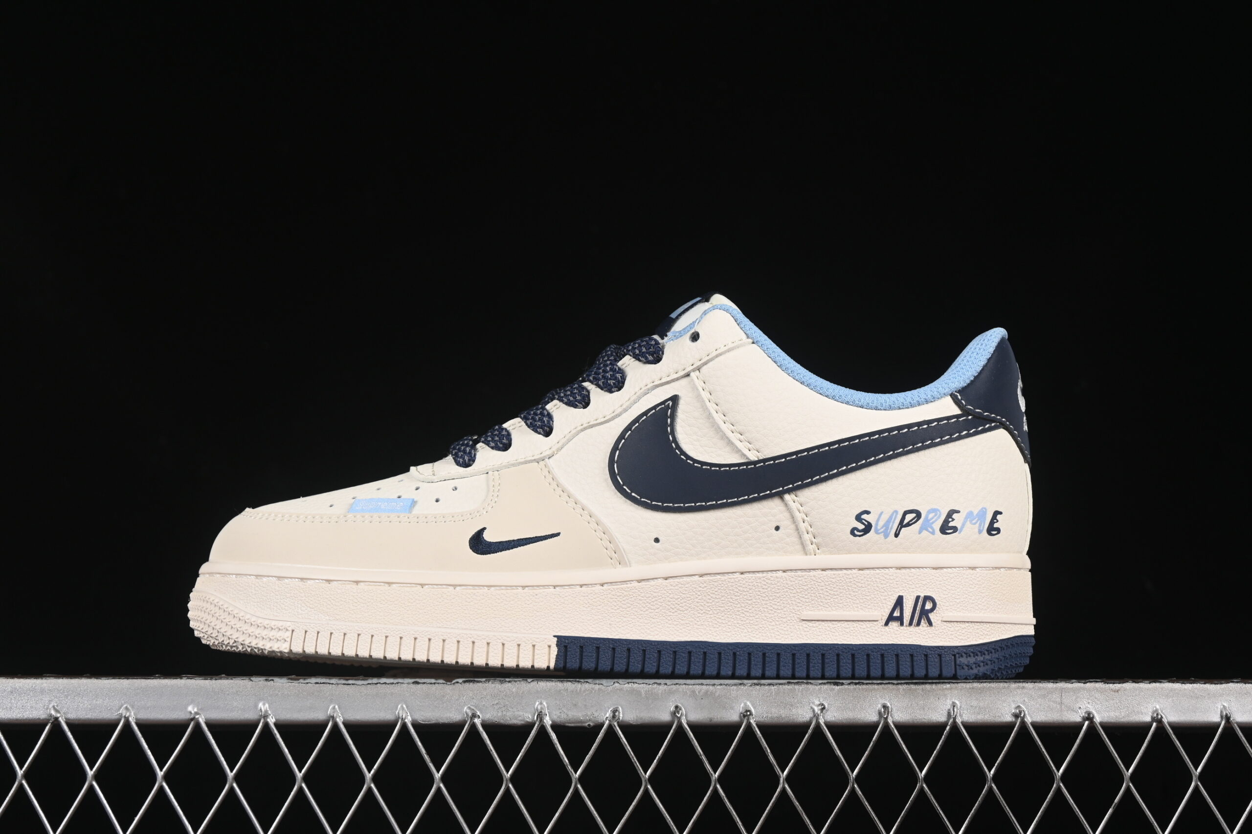Nike Air Force 1'07 Low Supreme Collaboration Blue Air Force 1 Low Top Casual Skate Shoes XS1958-565