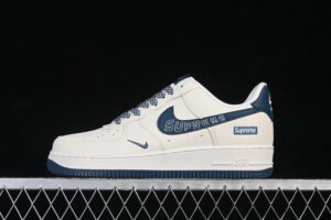 Nike Air Force 1'07 Low Supreme Collaboration Blue Air Force 1 Low Top Casual Skate Shoes LD1999-003