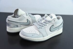 OFWH83722949 Nike Air Jordan 1 Collaboration - Grey Low Top Retro Basketball Shoes DM5688-111