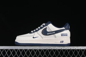Nike Air Force 1'07 Low Supreme Collaboration Blue Air Force 1 Low Top Casual Skate Shoes XS1958-524