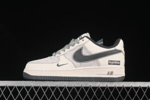 Nike Air Force 1'07 Low Supreme Collaboration Grey Air Force 1 Low Top Casual Skate Shoes XZ6188-367