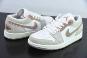 Sakura OQYL75909539 Air Jordan 1 Low Top Grey Brown HF1567-200