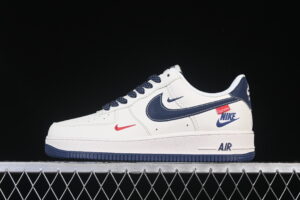 Nike Air Force 1'07 Low Supreme Collaboration Cream Blue Air Force 1 Low Top Casual Skate Shoes HH7518-071