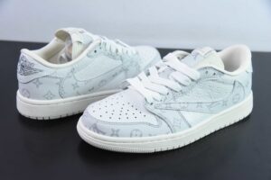 QFWK63955348 Travis Scott x FDxNike Air Jordan 1 OG SP One Version Blue Low Top Casual Skate Shoes LX1988-500