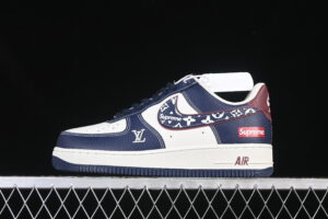 Nike Air Force 1'07 Low Sup Triple Collaboration White Blue Red Air Force 1 Low Top Casual Skate Shoes YF9511-801
