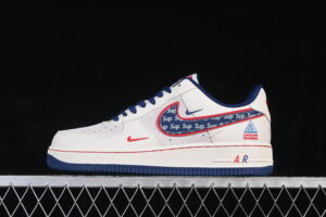 Nike Air Force 1'07 Low Sup Collaboration White Red Blue Air Force 1 Low Top Casual Skate Shoes DD1982-328