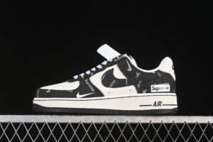 Nike Air Force 1'07 Low Sup Collaboration Black White Air Force 1 Low Top Casual Skate Shoes LW9279-010
