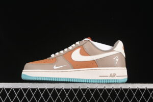 Nike Air Force 1'07 Low TS Collaboration Grey Brown White Air Force 1 Low Top Casual Skate Shoes LW9279-006