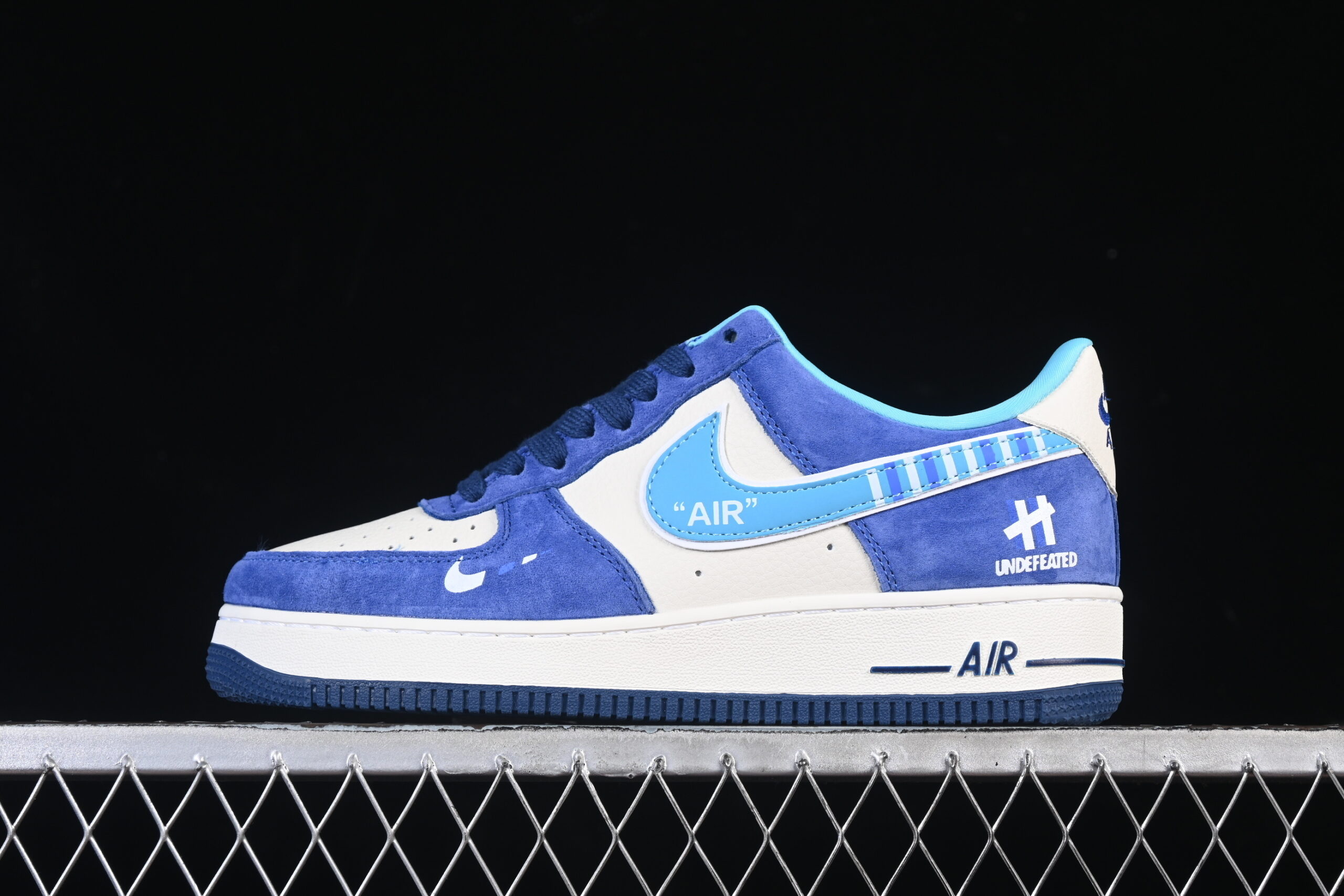 Nike Air Force 1'07 Low UN Collaboration Blue Air Force 1 Low Top Casual Skate Shoes SY1388-003