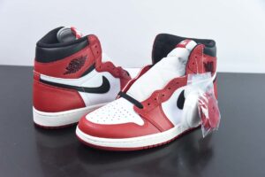 SHFN50796768 Version Retro Air Jordan 1 High Top White Red 555088-101