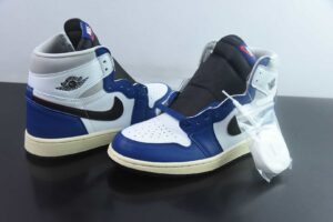 SLC99518736 Nike Air Jordan 1 Retro High OG High Top Basketball Shoes White Black Blue FD2596-400