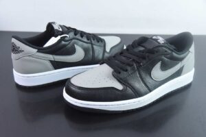 SLS35775631 Nike Air Jordan 1 Low OG "Shadow" Air Jordan 1 Jordan 1 Wear Resistant Low Top Retro Basketball Shoes Black Grey CZ0790-003