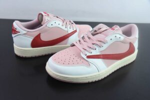 SNT15840531 Travis Scott x Air Jordan 1 OG SP TS Collaboration Reverse Swoosh Low Top White Blue Reverse Swoosh DM7866-959