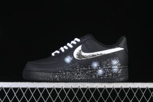 Nike Air Force 1'07 Low Black Air Force 1 Low Top Casual Skate Shoes ZH0316-101