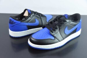 UAJG93197036 Nike Air Jordan 1 Jordan 1 Black Blue Low Top Culture Casual Skate Shoes IB1981-004