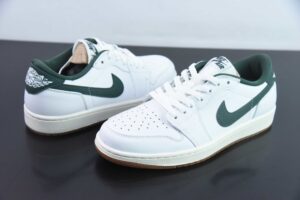 UAJW25639134 Nike Air Jordan 1 White Green Jordan 1 Low Top Casual Skate Shoes CZ0775 133