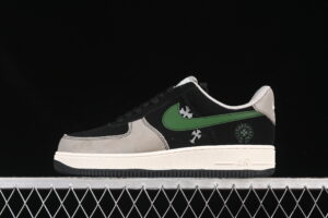Nike Air Force 1'07 Low Collaboration Black Green Air Force 1 Low Top Casual Skate Shoes Chrome Hearts KK1988-074