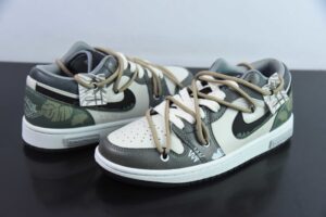 VLL95731344 Nike Air Jordan 1 CNY Limited Cream Grey Red 553558 066