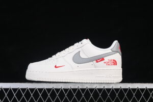Nike Air Force 1'07 Low Collaboration Cream Grey Red Air Force 1 Low Top Casual Skate Shoes MM3399-802