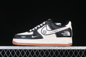 Nike Air Force 1'07 Low Collaboration Cream Black Air Force 1 Low Top Casual Skate Shoes SM6188-114