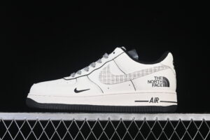 Nike Air Force 1'07 Low Collaboration Cream Black Air Force 1 Low Top Casual Skate Shoes JP8028-007