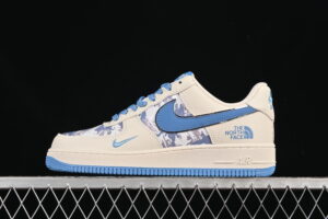 Nike Air Force 1'07 Low Collaboration Cream Blue Air Force 1 Low Top Casual Skate Shoes KJ1688-003